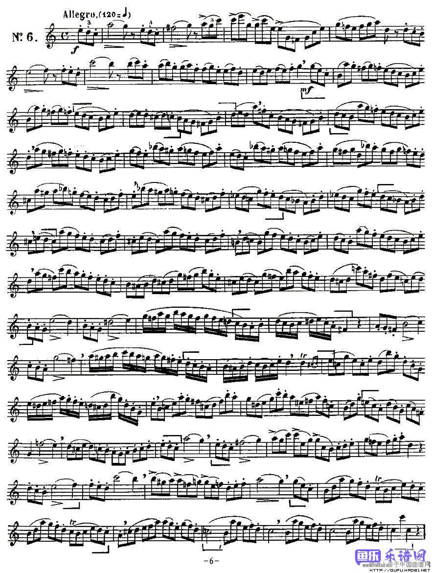 Klose Etudes Chantantes Pour Saxophone（KLOSE的15首练习曲集）(4)